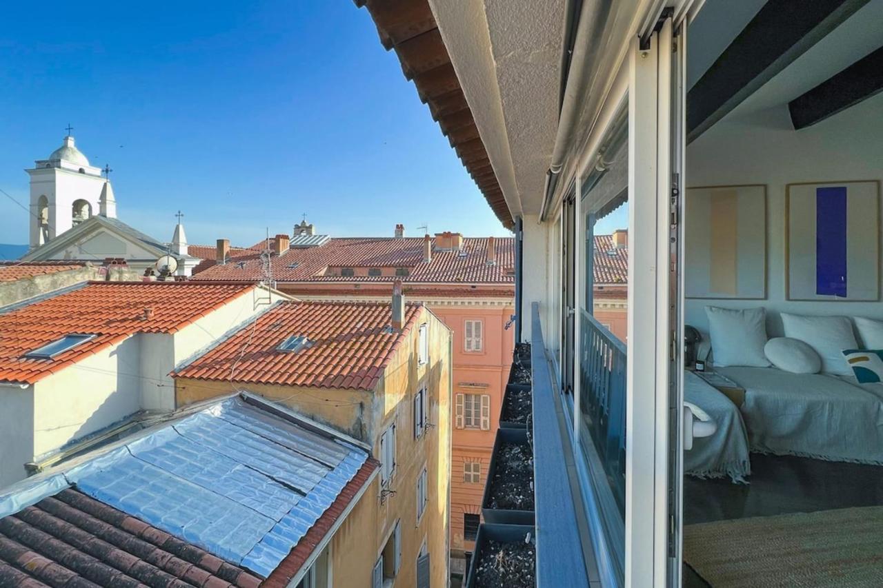Grand Apt Au Coeur D'Ajaccio - Ac & 5Min Plage Apartment ภายนอก รูปภาพ